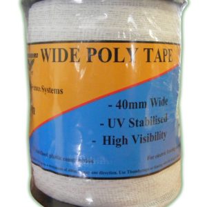 Thunderbird Poly Tape White 40mm x 100m