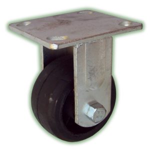 Castor Fixed H/D 150mm Rubber Tyre
