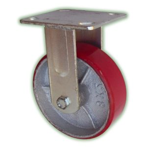 Castor Fixed H/D 125mm Steel Rim