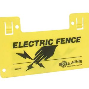 Gallagher Electric Fence Warning Sign