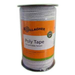 Gallagher Poly Tape White 200m