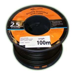 Gallagher Double Insulated Cable 2.5mm x 100m