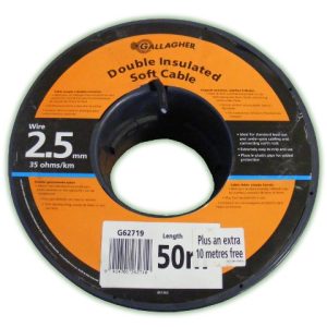 Gallagher Double Insulated Cable 2.5mm x 60m Value Pack
