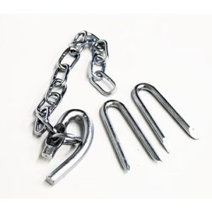 Gate Fastener LP Spring W/Long Chain 2 Staples