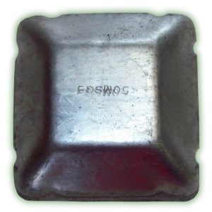 Cap Square Galvanised 32mm