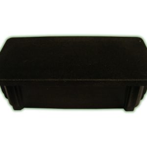 Plastic Cap 100x50mm Rectangle Black