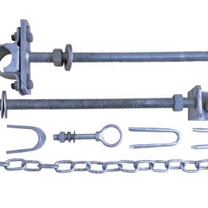 Cyclone Heavy Duty Hinge Set Bolt On 32nb